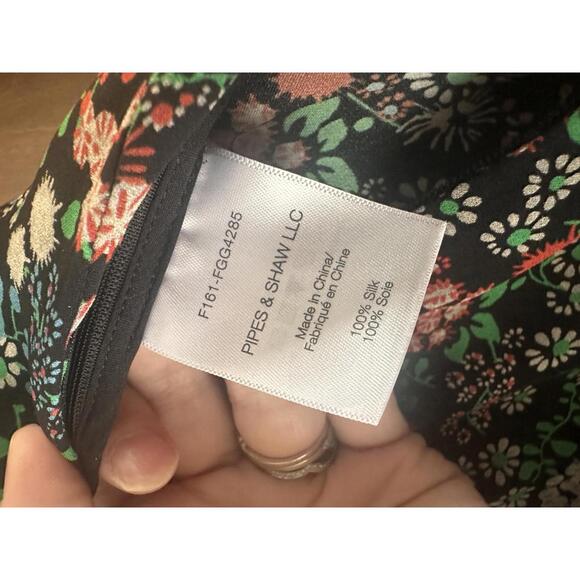 Veronica Beard 100% Silk Ripley Ruched Floral Blouse - Picture 10 of 15